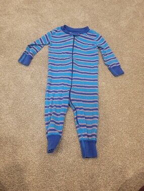 Hanna Andersson Baby Boy Striped Pajamas Size 9-18 Months